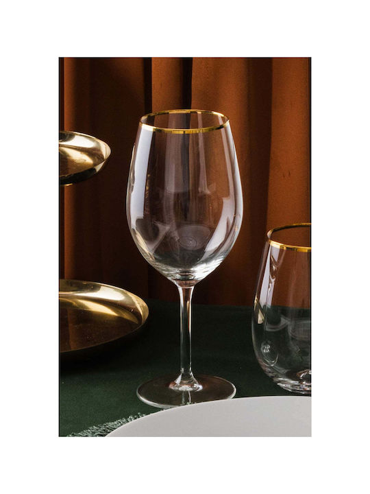 SteweHome SteweHome Glas Weinbrillen in Rot Farbe 540ml Set mit 6 Stück