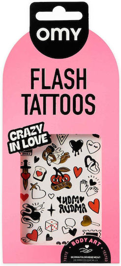 Omy Αυτοκόλλητα Flash Tattoos Crazy In Love
