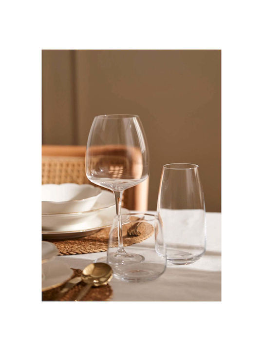 SteweHome Set Of White Wine And Water Glasses Made Of Crystal 18 Pieces