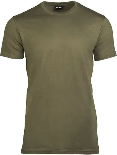 Mil-tec Βαμβακερό Μπλουζάκι Αμερικανικού Στυλ Stonegray-olive Μέγεθος Large