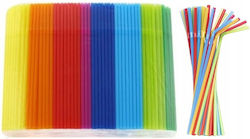 Wiederverwendbare Biegsame Strohhalme Mix 500 Stück Wiederverwendbare Biegsame Strohhalme Mix 500 Stück