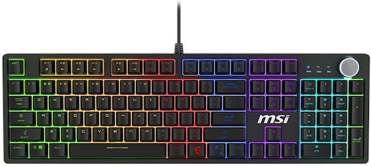 MSI Forge GK320 Gaming Mechanical Keyboard with Custom Red Switches and RGB Lighting (English US)