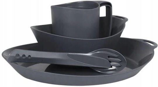 Ellipse 4-piece Set Kfs Bowl Plate Mug Graphite