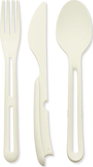 Koziol 3-piece Cutlery Set Klikk White 4003525