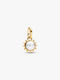 Pandora 763035c01 Mini Hanging Symbol Pandora Me Sun Processed Freshwater Cultured Pearl 14k Gold Plating