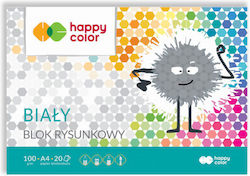 Happy Color Bloc De Schițe A4 Alb 20 Foi 100g/m2