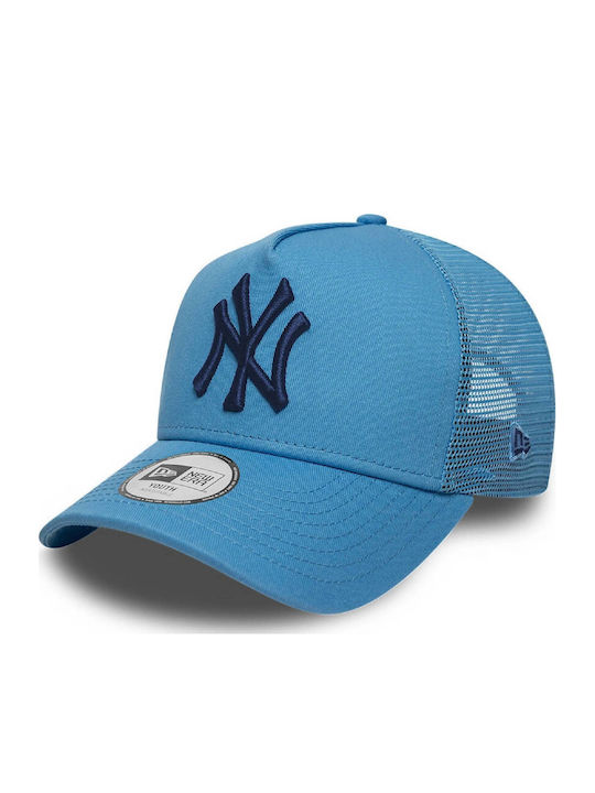 Παιδικό New York Yankees Youth Mlb League Essential Pastel Blue 9forty A-frame Trucker Adjustable Cap
