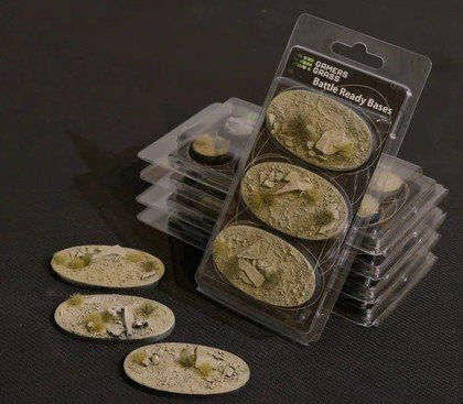 Gamers Grass Gamers Grass Bases Oval Arid Steppe 75 Mm 3 Pcs