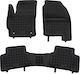 Toyota Corolla 2025+ Hatchback Hybrid Fire Extinguisher Rubber Black Car Mats Raised Sides Rezaw Plast 3 Pieces