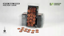 Gamers Grass Gamers Grass Molten Lava Round 25mm X12