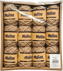 Mulina Natural Jute Frânghie Fir 10m 12 Bucăți Mulina Natural Jute Frânghie Fir 10m 12 Bucăți