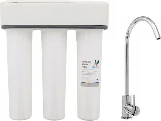 Doulton Hip Trio Συσκευή Φίλτρου Νερού Τριπλή Κάτω Πάγκου με Ανταλλακτικό Φίλτρο WFI0457