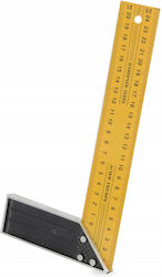 Yellow-black 350mm Square Ruler