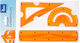 Geometrisches Werkzeug Satz 20 Cm Lineal Orange