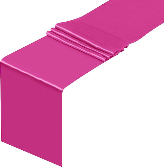 Satin Smooth Runner Decoration Fuchsia 0 36 X 9m