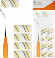 Mini Paint Roller 10 Cm 5 Pcs + Vergionic Handle Painting