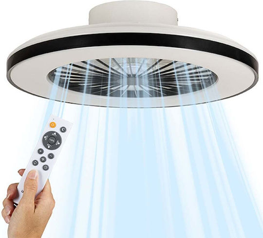 123led Плафон 48см с Осветление Черен