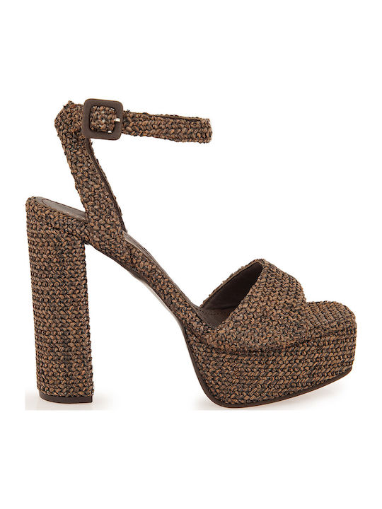 Tsakiris Mallas Damen Sandalen Braun