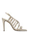 Leather Gold Sandals Pinelopi