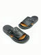Leather Men's Sandals In Black Color
