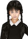 Wednesday Addams Perücke Schwarze Zöpfe