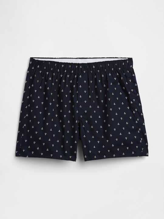 GAP Men's Boxer Blue Anchor Printed