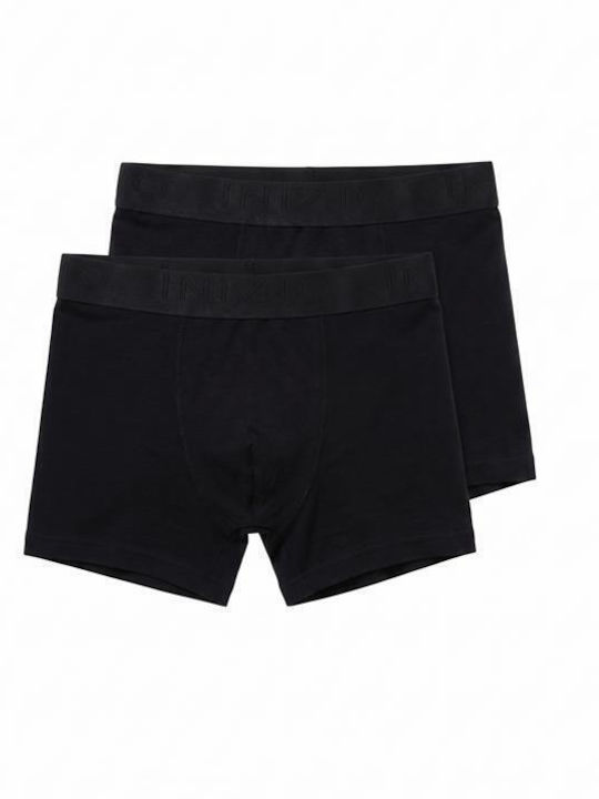 Inizio Ανδρικά Μποξεράκια Μαυρο 2Pack