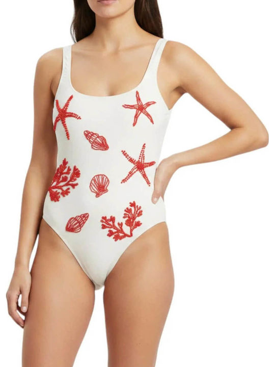 MC2 Costum De Baie Întreg Alb MC2 Costum De Baie Întreg Alb