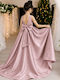 Girls Dress Sleeveless Satin Pink Sapio Milo