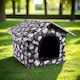 Pawvilla Outdoor Black Owl Waterproof Foldable Outdoor Cat House