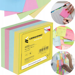 Office Note Cube 76x76mm 400pcs Glued Mix Colors Sheets Block