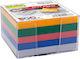 Cub De Hârtie Cu Suport Din Plastic 92x92x82mm Hârtie În Culori Intense Asortate