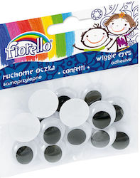 Самозалепващи Конфети Fiorello Gr-ke15-20 Очи На Перушина 170-2430 20мм 15 Бройки 170-2430