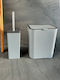 SteweHome Plastic Bathroom Brush and Bin Set 6l Grey