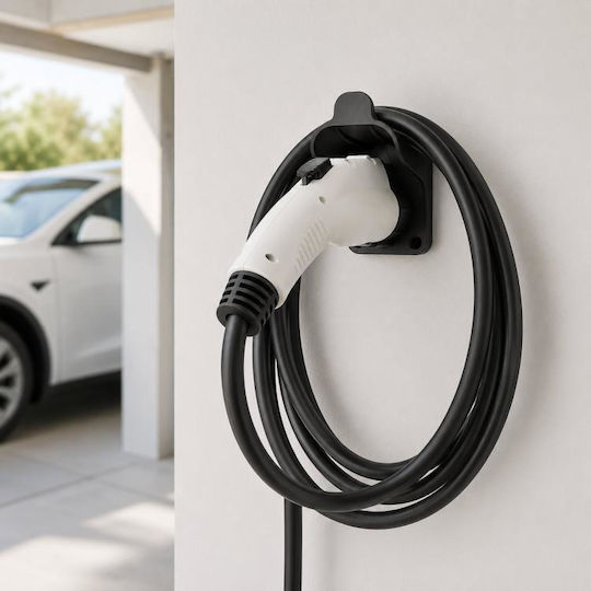 J1772 Us Standard Ladestation Für Elektroauto Berg Kabelrolle