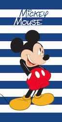Beach Towel 70x140 Mickey Mouse Navy White Stripes Faro 23