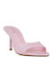 Mules In Patent Leather With High Heel In Pink Colour