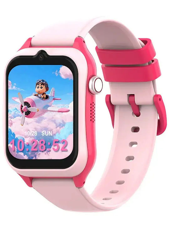 Nubki Kids' Smartwatch 4G with GPS & Pink Camera