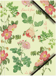 A4 Lacquered Cardboard Folder Corner Elastic Roses Bt601-d3 A4 Lacquered Cardboard Folder Corner Elastic Roses Bt601-d3