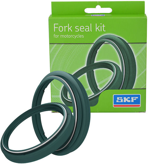 Skf Set 1 Arm Front Suspension Seals Oil Dust Showa 45mm