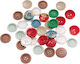 Holzhandwerksdekoration Buttons Mischung 2cm 35 Stück