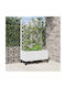 vidaXL Planter Box Plastic Alb 80x40x146 cm