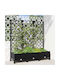 vidaXL Kunststoff Blumenkasten Schwarz 120x40x131,5cm