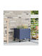 vidaXL Kunststoff Blumenkasten Blau Grau 40x40x48cm