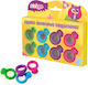 Ring Wax Crayons 8 Pcs 4 Colors Strigo Ssc044