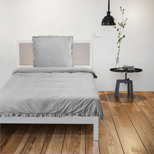 Jemidi24 Σετ Μονή 135x200cm Γκρι