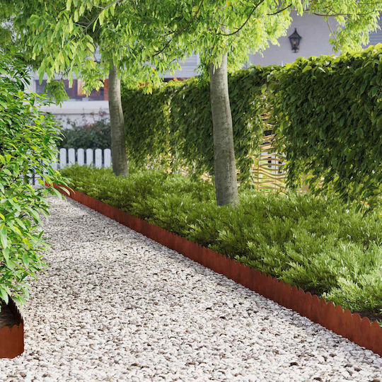 vidaXL Garden Hedge in Brown Colour 20cm x 1.03m 20 Pieces