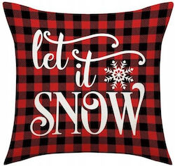 Ecarla Winter Christmas Pillowcase 45x45cm Let It Snow Pod122