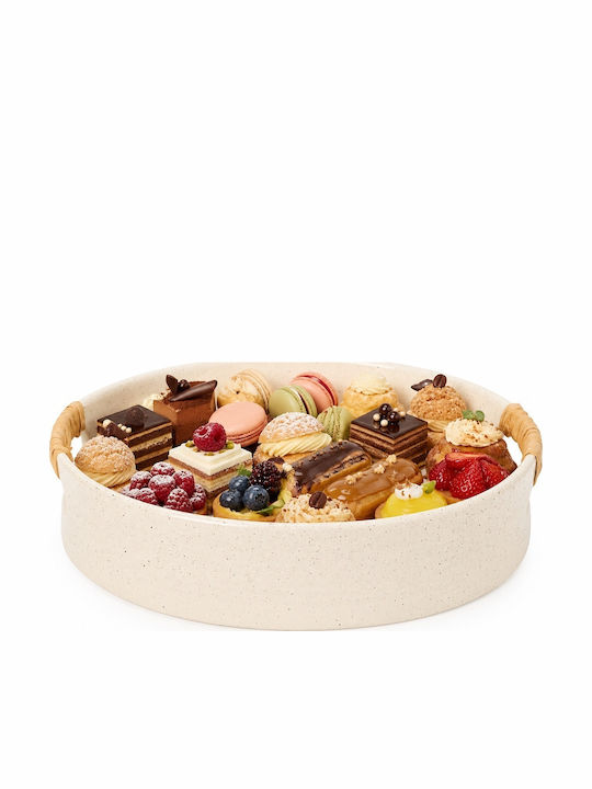 Decorative Tray Ceramic Round
