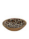 Wooden Brown Salad Bowl 30x30x6.5cm